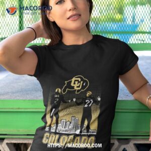 shedeur sanders and shilo sanders colorado buffaloes city skyline shirt tshirt 1