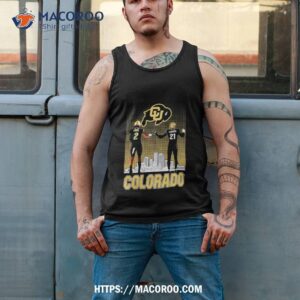 shedeur sanders and shilo sanders colorado sanders skyline shirt tank top 2