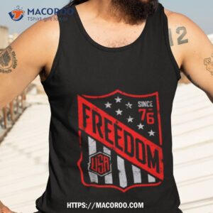since 76 freedom usa flag shirt tank top 3