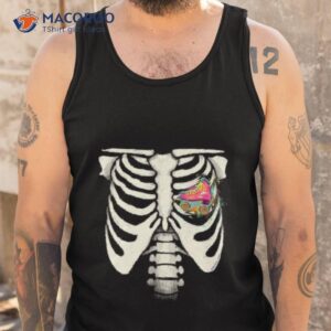 skate love skeleton shirt tank top