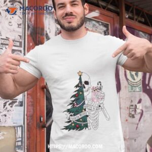 skeleton sorta merry sorta scary dead inside shirt tshirt 1
