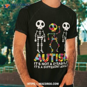 Skull Dance Autism Awareness Tee Mom Dad Kids Shirt