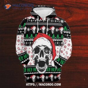 skull hat gosblue 3d hoodies christmas graphic unisex sublimation pullover sweatshirt 0