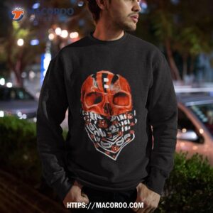 skull mask cincinnati bengals t shirt sweatshirt