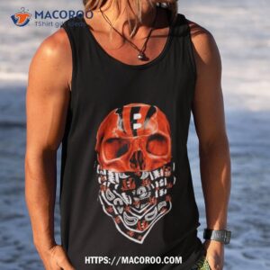 skull mask cincinnati bengals t shirt tank top