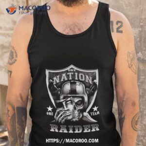 skull one nation one team las vegas raiders logo 2023 shirt tank top