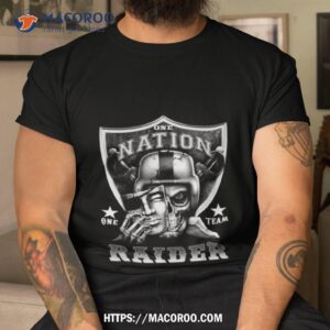 skull one nation one team las vegas raiders logo 2023 shirt tshirt