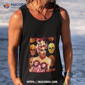 skull pattern yvie oddly muscle and bones shirt tank top