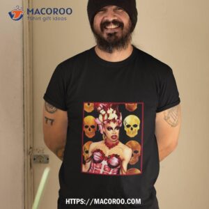 Skull Pattern Yvie Oddly Muscle And Bones Shirt