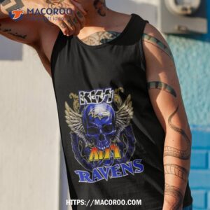skull wings kis baltimore ravens t shirt tank top 1