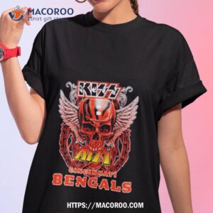 Skull Wings Kiss Cincinnati Bengals T Shirt