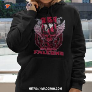 Skull Wings Rush Atlanta Falcons T Shirt