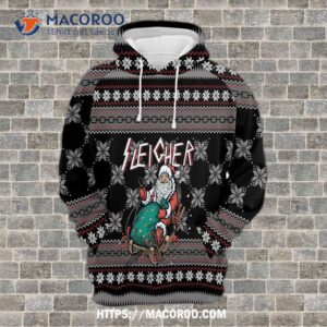 sleigher gosblue 3d printed graphic hoodies sublimation christmas print 0