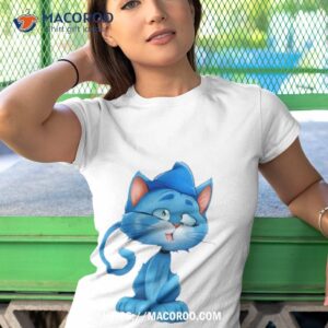 smurf cat blue cat shirt tshirt 1