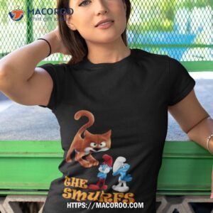 smurf cat trolls and orange cat shirt tshirt 1