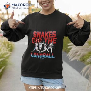 snakes dig the longball t shirt sweatshirt