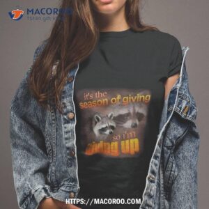 Snazzy Seagull It’s The Season Of Giving So I’m Giving Up Shirt