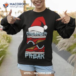 sneaker freak christmas blue sneakerhead creps trainers 2023 shirt sweatshirt 1