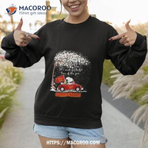 snoopy and woodstock commanders winter it s most wonderful time of the year shirt sweatshirt