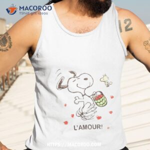 snoopy and woodstock l amour shirt tank top 3