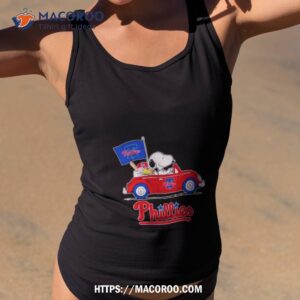Snoopy And Woodstock Riding Car Philadelphia Phillies Flag 2023 Shirt