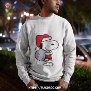 snoopy as santa s helper shirt sweatshirt