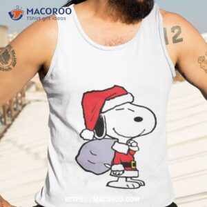 snoopy as santa s helper shirt tank top 3