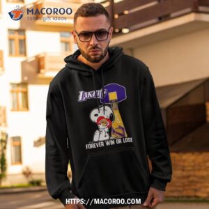 Snoopy Hug Los Angeles Lakers Forever Win Or Lose Shirt