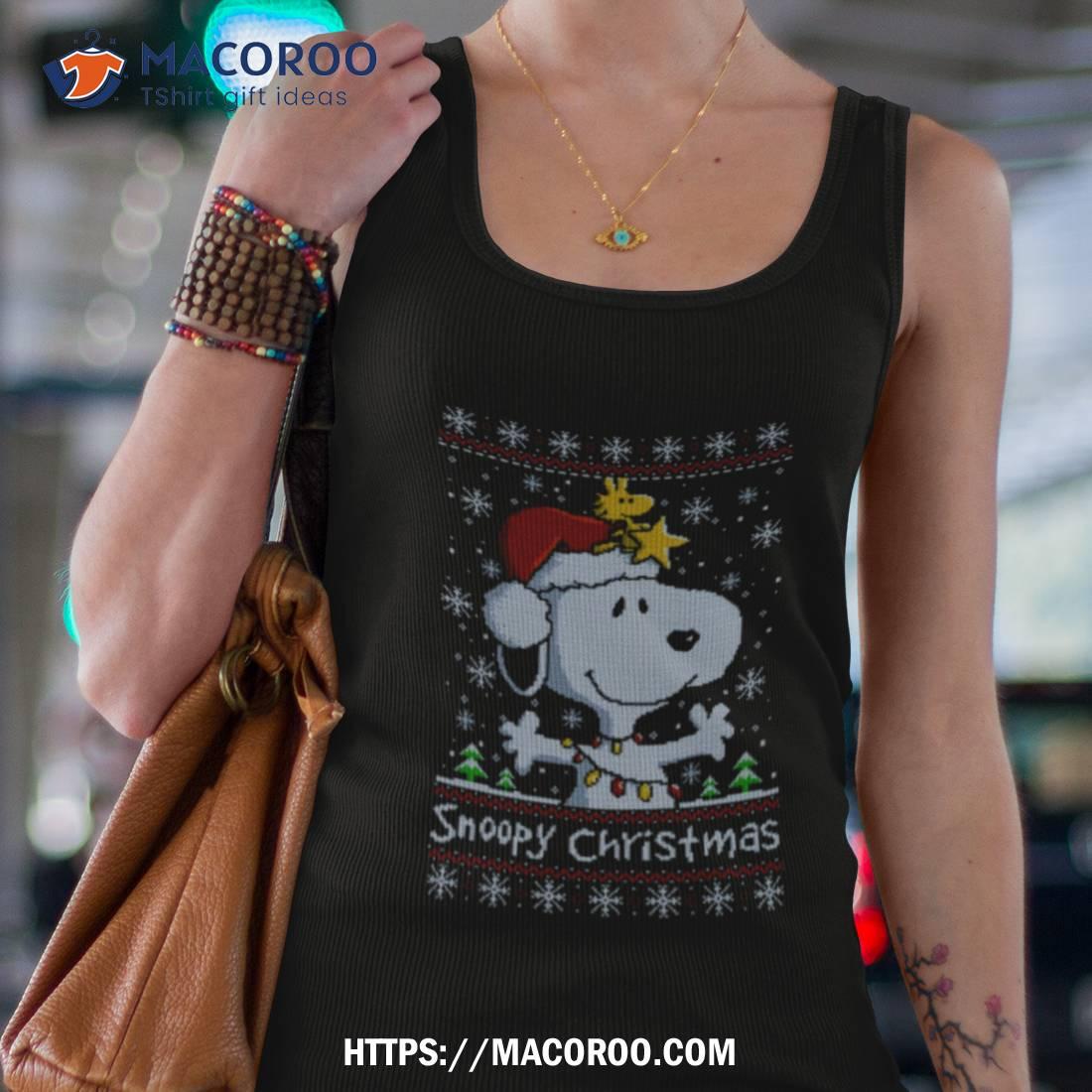 Snoopy Wearing Santa Hat Baby Shirt Snoopy Wearing Santa Hat Baby Shirt