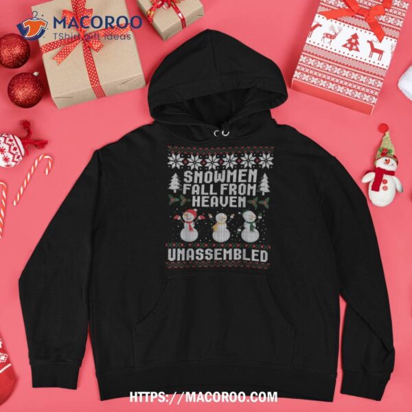 Snow Fall From Heaven Unassembled Ugly Sweater Shirt