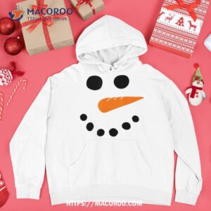 snowman costume cute face carrot nose winter cosplay shirt hoodie