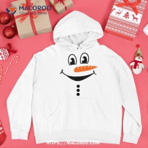 snowman face costume shirt hoodie