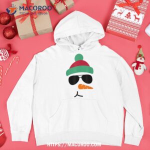 snowman funny christmas sunglasses shirt hoodie