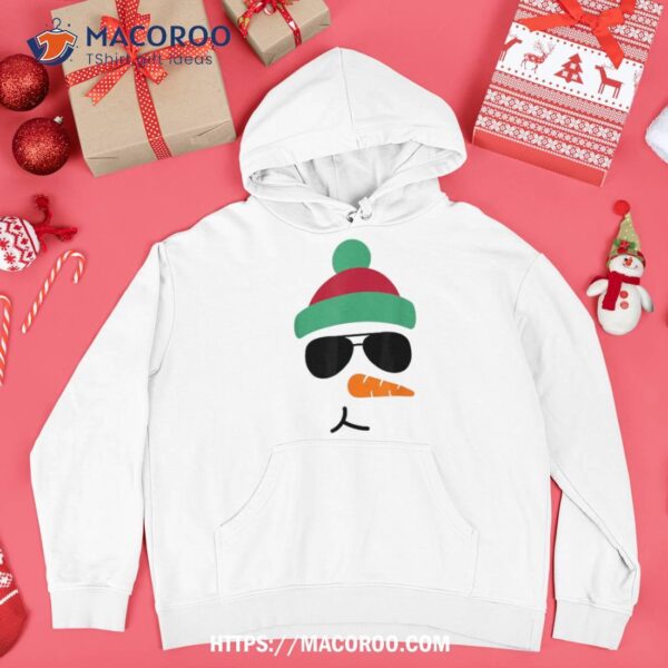 Snowman Funny Christmas Sunglasses Shirt