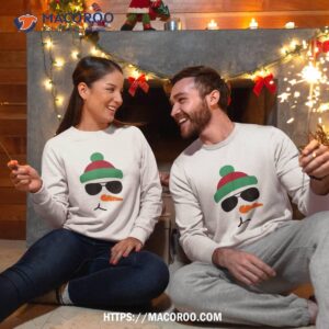 snowman funny christmas sunglasses shirt sweatshirt