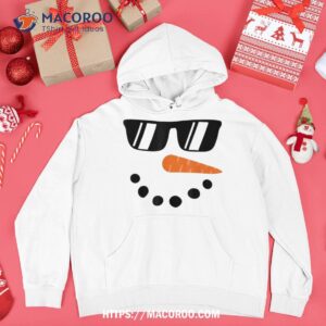 snowman shirt for boys kids toddlers glasse christmas winter hoodie