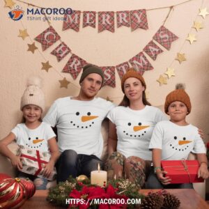 snowman shirt kids funny christmas family matching tshirt