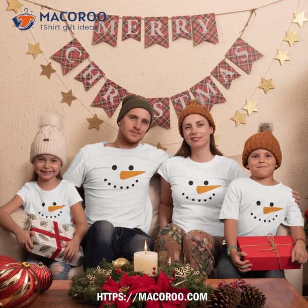 Snowman Shirt Kids Funny Christmas Family Matching