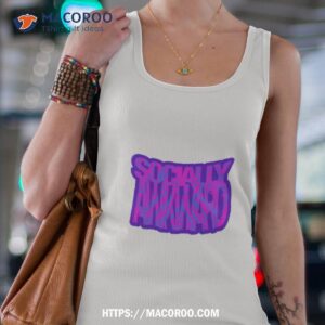 socially awkward with skulltopus active shirt tank top 4