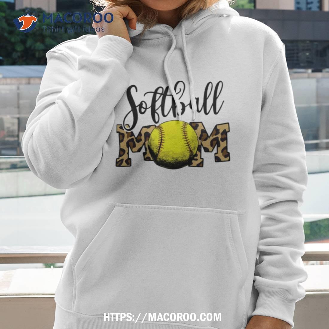 Softball Baseball Ball Mom Leopard Funny Mother’s Day T Shirt Softball Baseball Ball Mom Leopard Funny Mother’s Day T Shirt