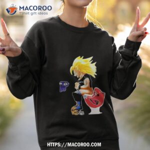 son goku seattle seahawks shitting on toilet arizona cardinals and other teams 2023 shirt sweatshirt 2