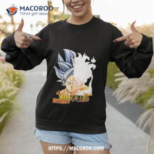 Son Goku Ultra Instinct And Monkey D Luffy Gear 5 Shirt 2 son goku ultra instinct and monkey d luffy gear 5 shirt sweatshirt 1