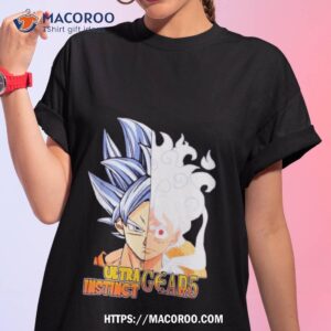 son goku ultra instinct and monkey d luffy gear 5 shirt tshirt 1