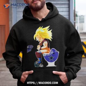 son goku washington commanders shitting on toilet dallas cowboys and other teams 2023 shirt hoodie