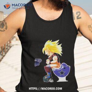 son goku washington commanders shitting on toilet dallas cowboys and other teams 2023 shirt tank top 3