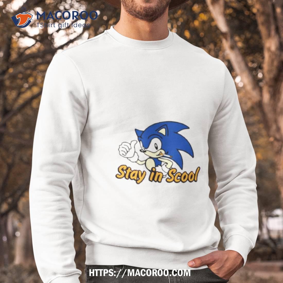 Sonic Smoking Stay In Scool Shirt Sonic Smoking Stay In Scool Shirt