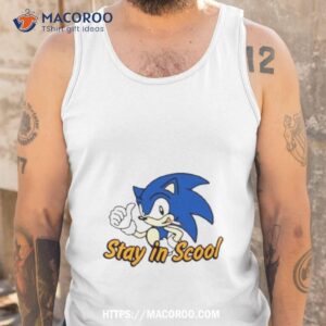 Sonic Smoking Stay In Scool Shirt 3 sonic smoking stay in scool shirt tank top