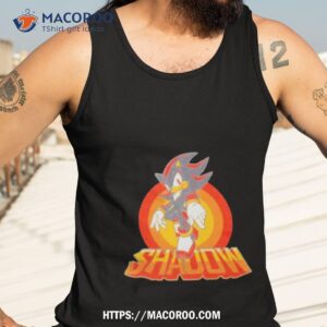 sonic the hedgehog black boys shadow shirt tank top 3