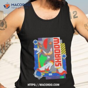 sonic the hedgehog shadow character print shirt tank top 3