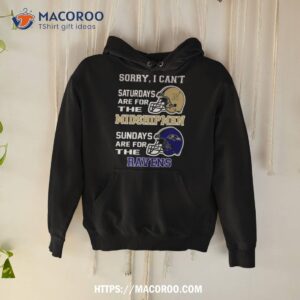 Sorry I Can’t Saturdays Are For The Navy Midshipmen Are For The Baltimore Ravens 2023 Shirt